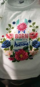 Combo Gorgeous Birthday dress for  3-4  yr baby girl &amp; Cute Top