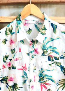 Multicolour cotton shirt size-34