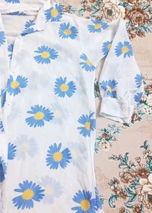 Stylish FLORAL PRINT Long  shirt