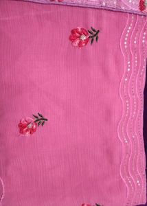 Beautiful Saree In Pink color 💕💕
