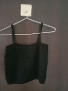 Black Knit Tank Top