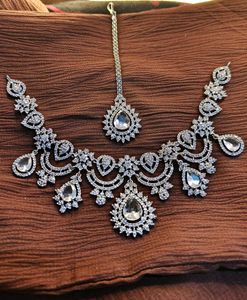 American Diamond Jewellery Set