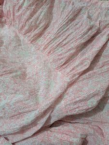 Pink Floral Print Dress