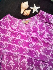 Purple Straight Kurta