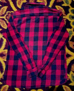 Red &amp; Black Checkered Shirt. (slightly faded)