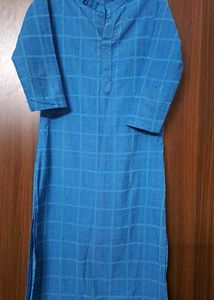 Blue Cotton Kurti / Long Top