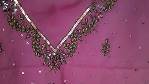 Pink New Saree With Blouse