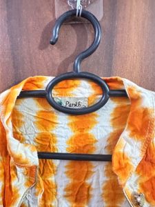 Orange/white Tie-Dye Shrug NOT KURTA