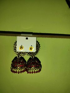 3 Jhumka Earrings Combo