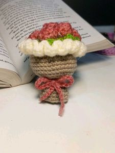 Crochet Bouquet Keychain