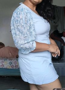 ice Blue Mini Dress