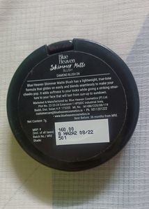 NEW BLUE HEAVEN SHIMMER MATTE BLUSH