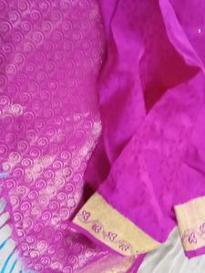 Pink Embellished Saree