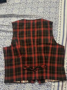 Vintage Plaid Vest