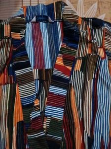 Colorful Striped Two-Piece Set