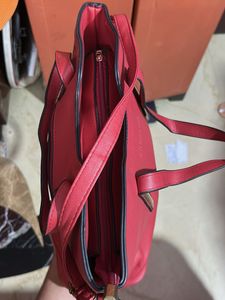 Red &#34;Sweet SA&#34; Hand Bag