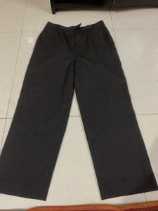 Pinstripe Wide Leg Trousers