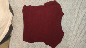 Burgundy Crop Top