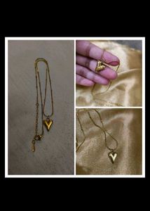 PALMONAS 18 K Heart Necklace