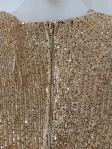 Sparkling Gold Sequin Party Dress
