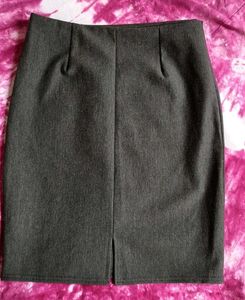 Grey Pencil Skirt
