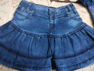 Denim Mini Skirt