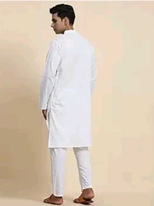 Men&#39;s White Kurta Pajama Set