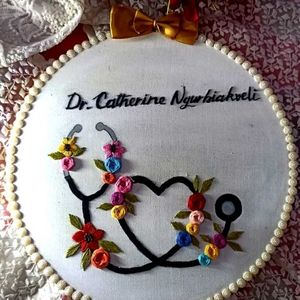 Hand Embroidered Profession Hoop