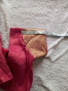 Onion Pink Saree With Blouse
