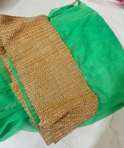 Green Embroidered Anarkali Suit