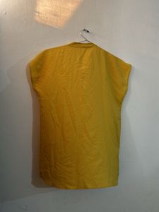 Mustard Sleeveless Shirt Or Top