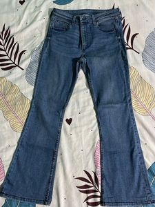 Flared Denim Jeans