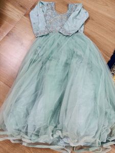 Elegant Mint Green Tulle Dress