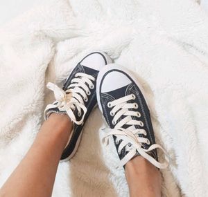 Worn - in Black Converse Sneakers (3yrs)