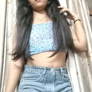 Floral Striped Top For Girls