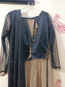 Beautiful Dress Long Gown With Jardoji Work ,Party Wear ,With Dupatta