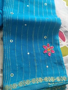 Chiffon Saree Blue
