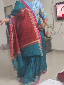 Elegant saree with fall picko not included blouse