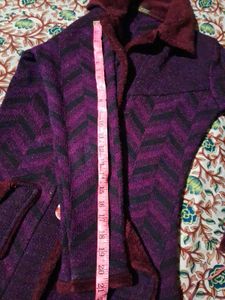 Vintage Chevron Knit Coat
