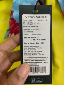 Vero Moda Green Tote Bag