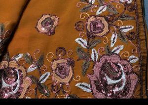 Mustard Embroidered Saree 💛