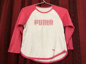 Puma White Long Sleeve T Shirt
