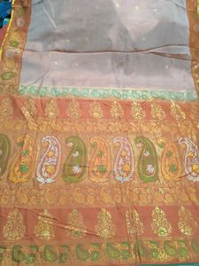 Vintage Handloom Tissue silk Saree