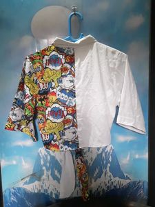 Pop Art Tie-Front Top