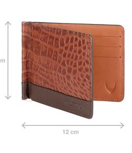 Hidesign Leather Money Clip – Croco Textured