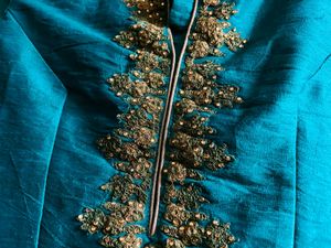 Green Color Ethnic Gown With Dupatta