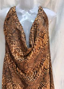 Snakeskin Print Dress