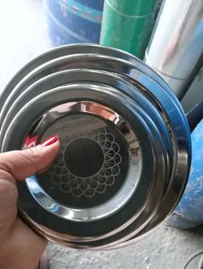 Stainless Steel Patila Bhagona Tope Set With Lid