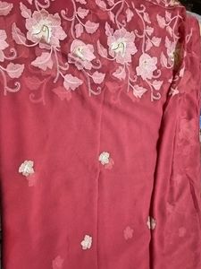 A Beautiful Embroidery Saree