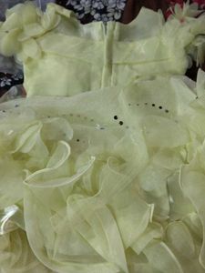 Cute Yellow Ruffled Party Dress